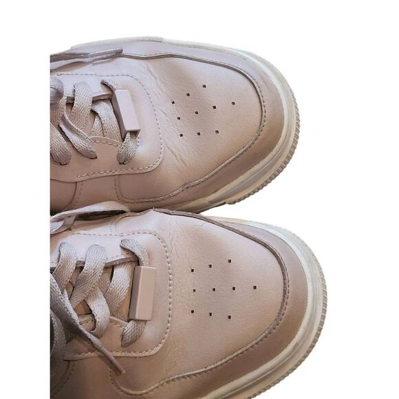 Nike Sneakers Women's 10 Blush Beige Air Force 1 Sage Low Lace Up Leather - Picture 2 of 6